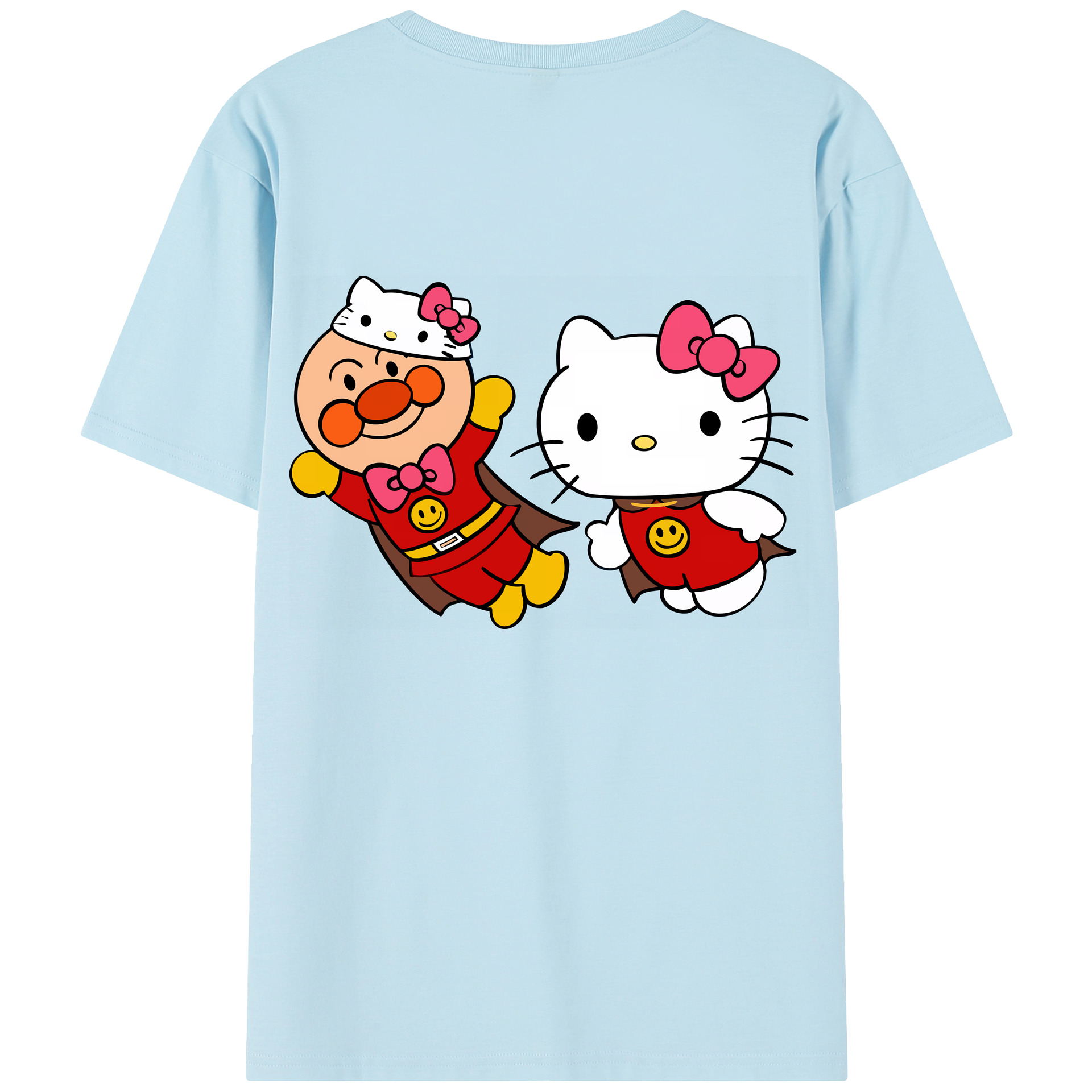 （画像用） アンパンマン Anpanman 綿100％半袖Tシャツ（背面プリント）